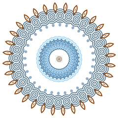 round ornamental vector illustration