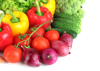 Fresh vegetables close up