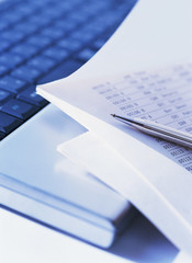 computer and document