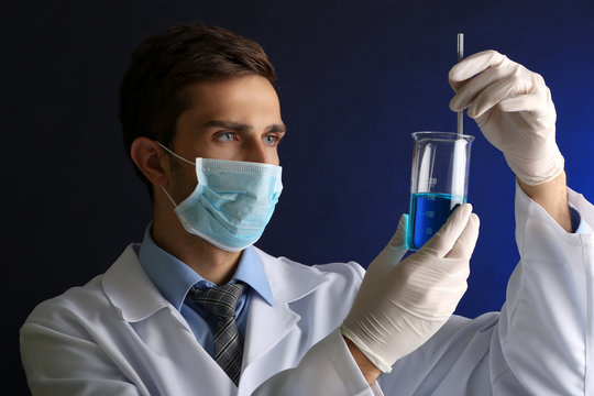 Young Laboratory Scientist Working At Lab