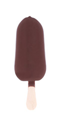 One chocolate vanilla ice cream