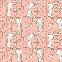 Seamless of flower background pattern , Vector illustration