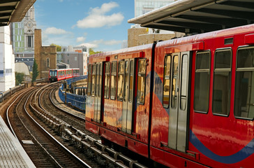 Obraz premium Docklands Light Railway.