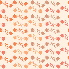 Seamless pattern of flower background , Vector illustration