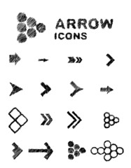 Hand drawn arrows