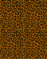 Seamless leopard fur pattern