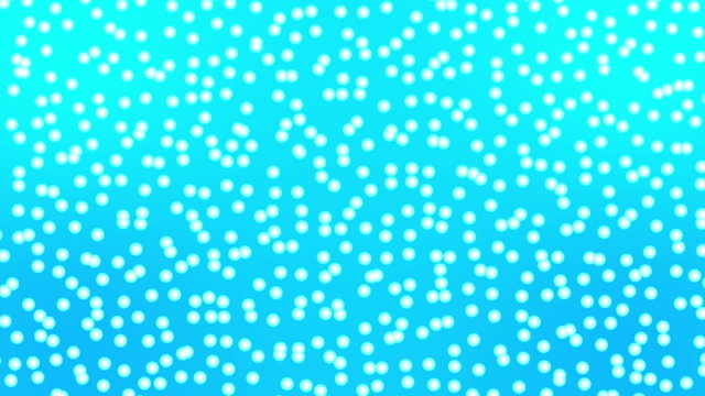Abtract white particles on blue background