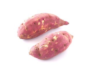Sweet potato isolated on white background
