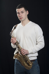 Fototapeta premium Saxophone Player
