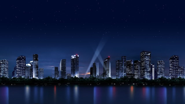 The night scenery of the city_059