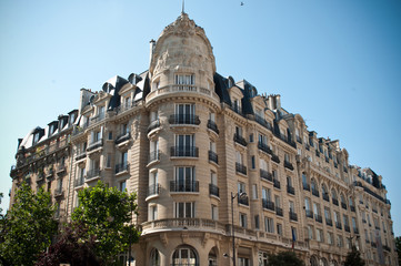 immeuble parisien - obrazy, fototapety, plakaty