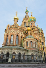 Fototapeta na wymiar Church of Spilled Blood in St.Petersburg, Russia