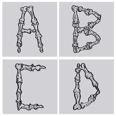 Skeleton letters