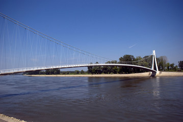 Fototapeta na wymiar Bridge over River Drava, Osijek, Croatia