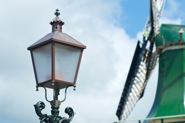 Antique Dutch light pole