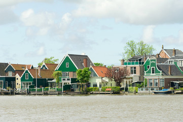 Row houses in typical Dutch village
