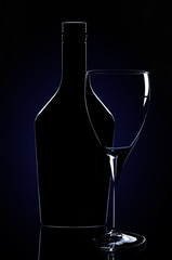 Silhouette of bottle