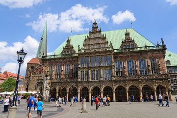Historic town hall of Bremen, Germany