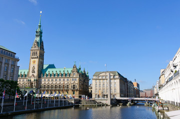 Fototapeta premium The city hall of Hamburg
