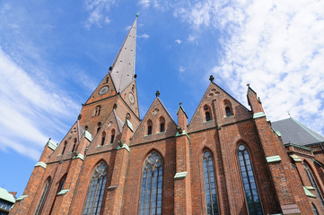 Fototapeta na wymiar St.Peter's cathedral in Hamburg