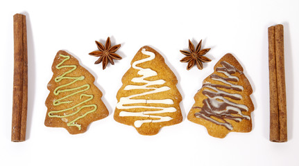 Christmas small gingerbread cakes