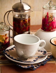 teakettle of herbal tea