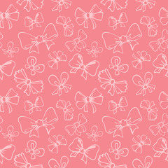 seamless pattern with gift bow