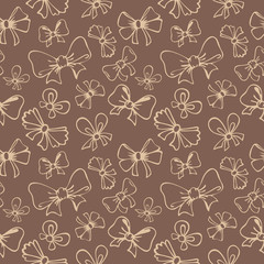 seamless pattern with gift bow