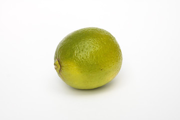 A lime on a white background
