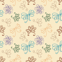 seamless pattern with gift bow