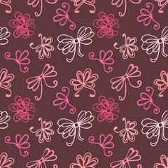seamless pattern with gift bow
