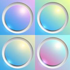 Abstract background with colorful plastic buttons