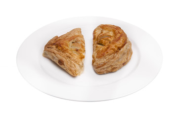 Delicious freshly baked pie,isolated with clipping paths