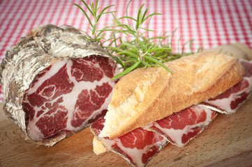 panino con coppa