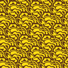 Yellow seamless pattern