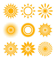sun icon set