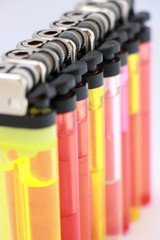 Colorful cigarette lighters