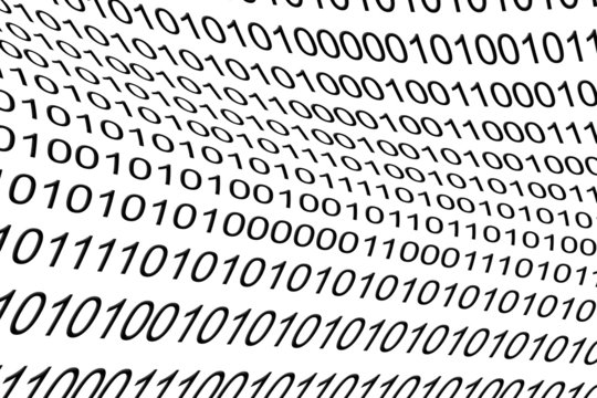 Binary Code as futuristic background