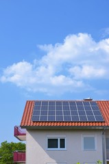 Solaranlage auf dem Wohnhaus