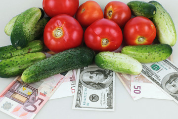 vegetables as a symbol of healthy eating and good business