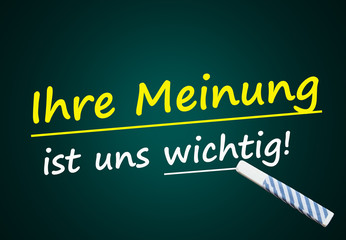Kundenbeziehung, Umfrage: Ihre Meinung ist uns wichtig!