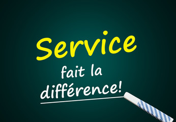 Publicité: Service fait la différence! (client, marketing)