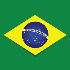 Obraz premium brazil flag