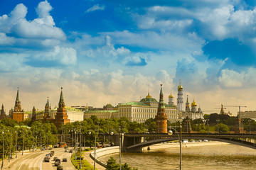 Panoramic view of Moscow Kremlin, Russia - 54411164