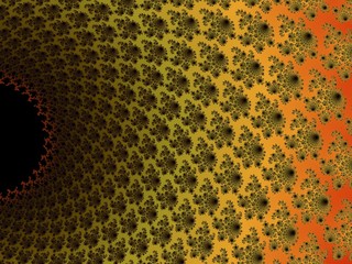 Vintage fractal background with a color transition