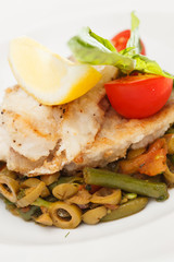 fish with vegetables