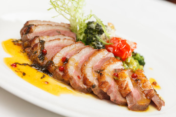 roasted pork with vegetables