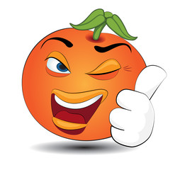 Cartoon orange