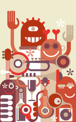 Music Band vector illustration