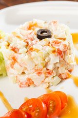 traditional Russian salad